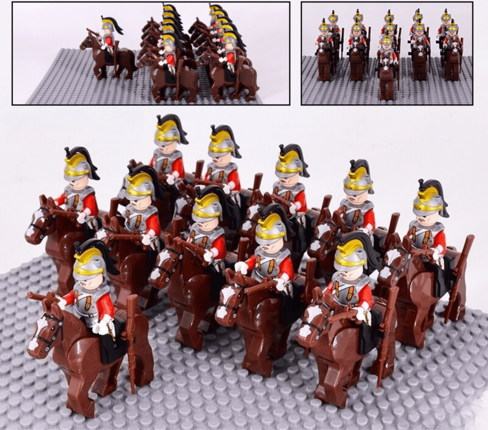 Napoleonic Wars Spanish Cuirassier Cavalry Block Figures Set