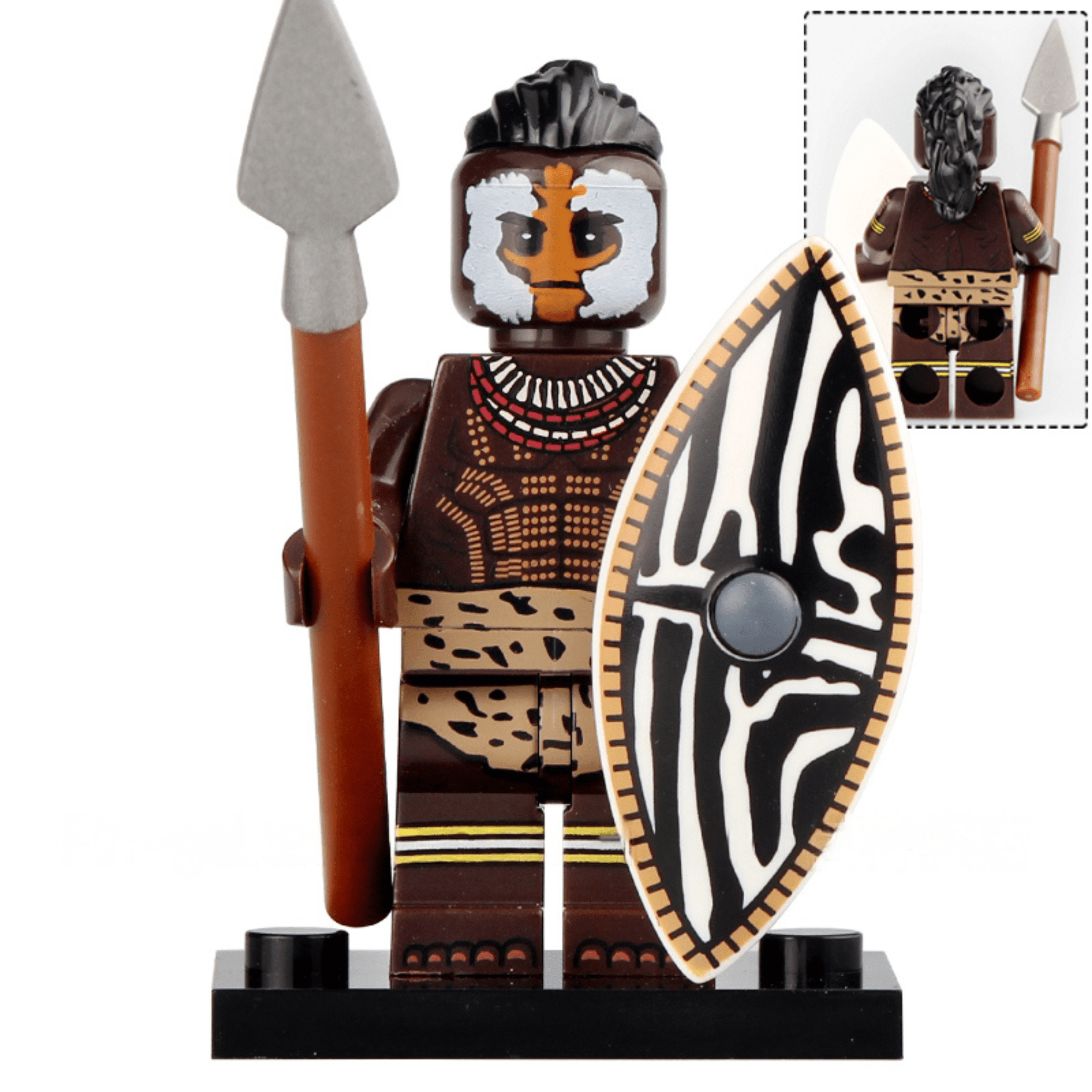Ancient Egypt & Nubia Block Figures Set of 9pcs