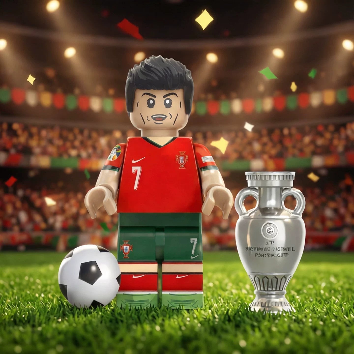 20PCS Football Legends Inspired  Set - Soccer Star Building Block Figures