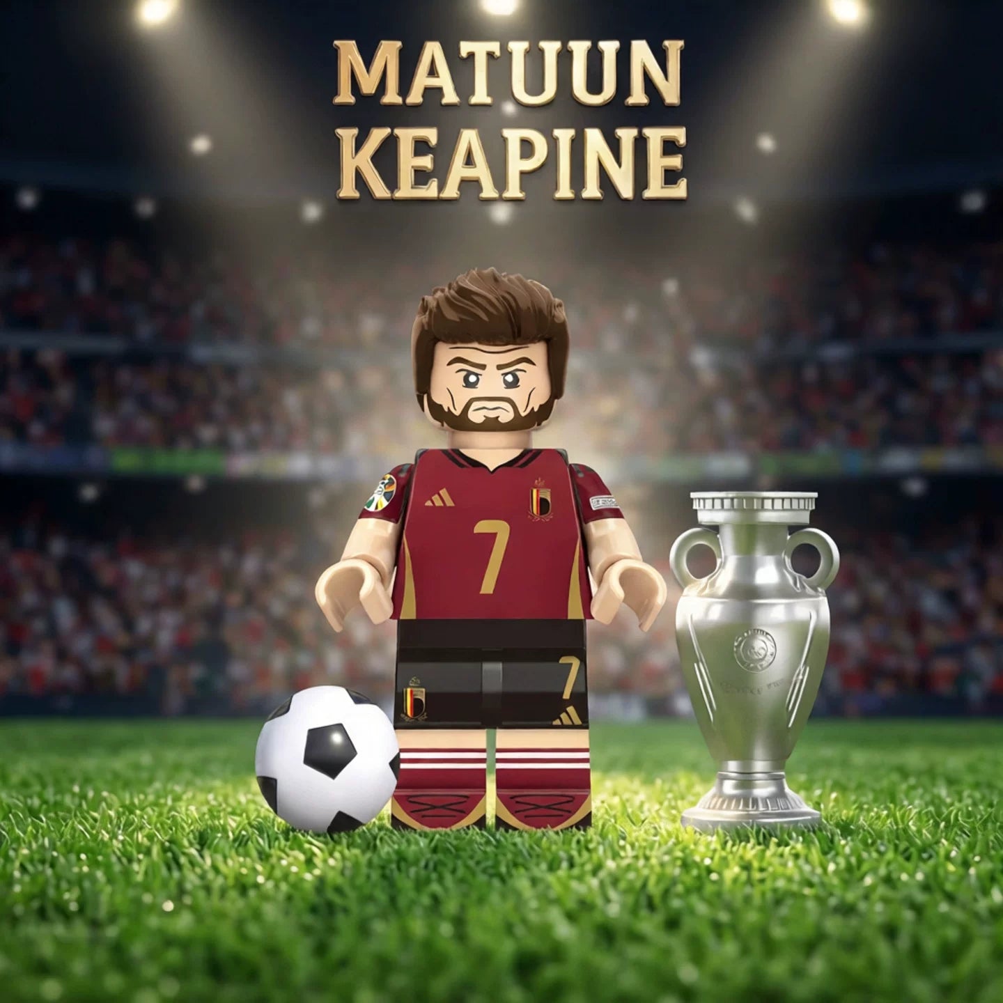 20PCS Football Legends Inspired  Set - Soccer Star Building Block Figures