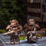 Fallout Premium Weathered Wasteland Power Armor Inspired Block Figures