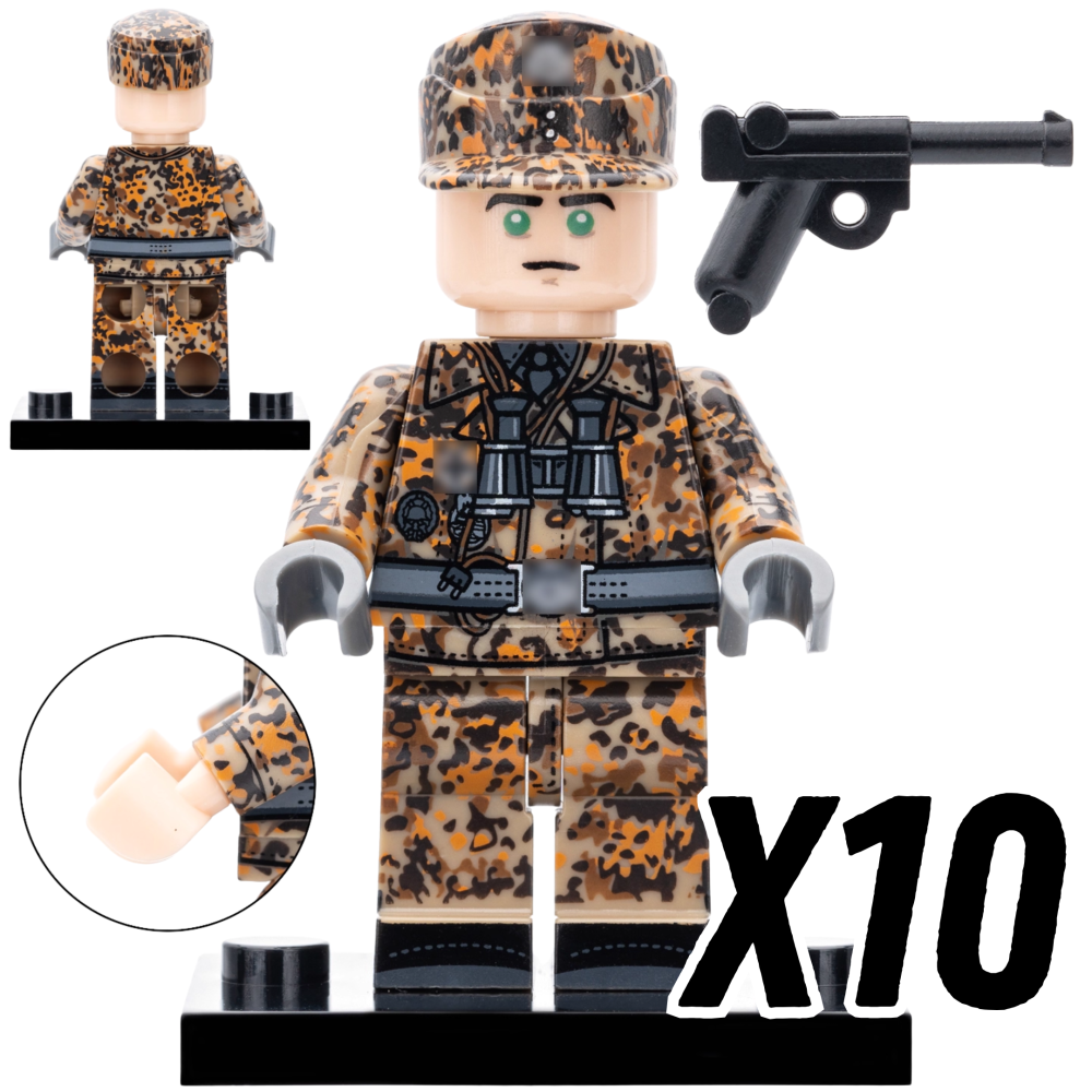 WWII German Military Infantry Building Block Block Figures Set