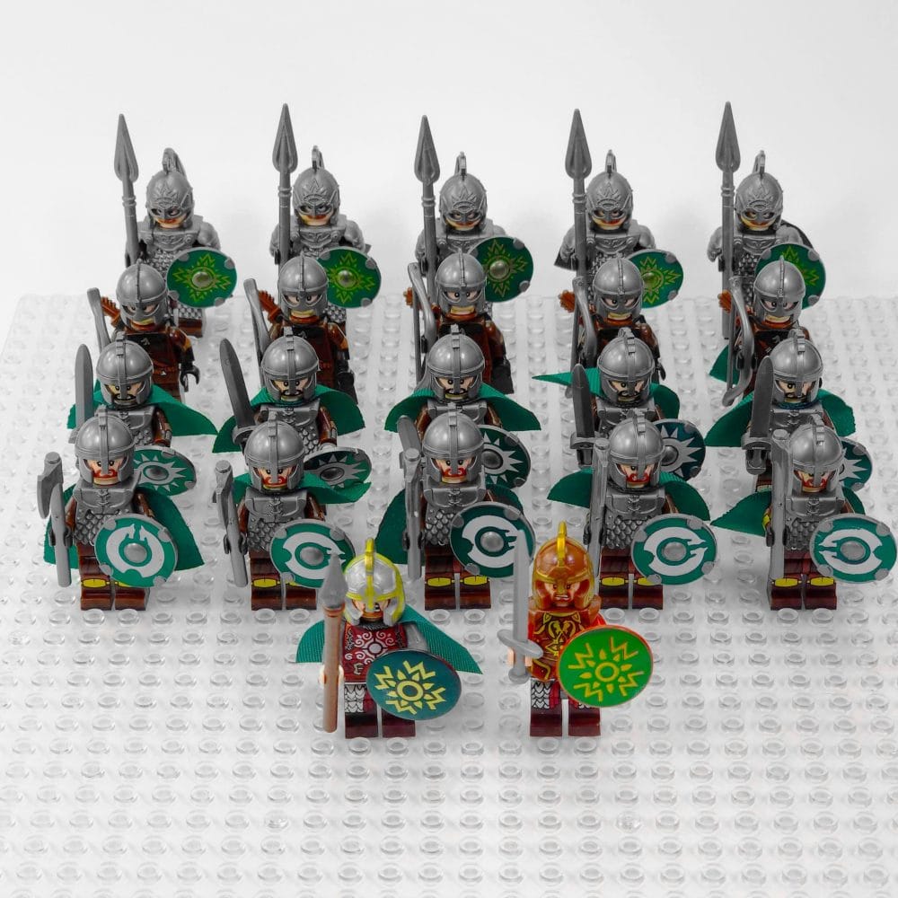 Lord the Rings Riders Rohan Rohirrim Minifigure Army 22pcs