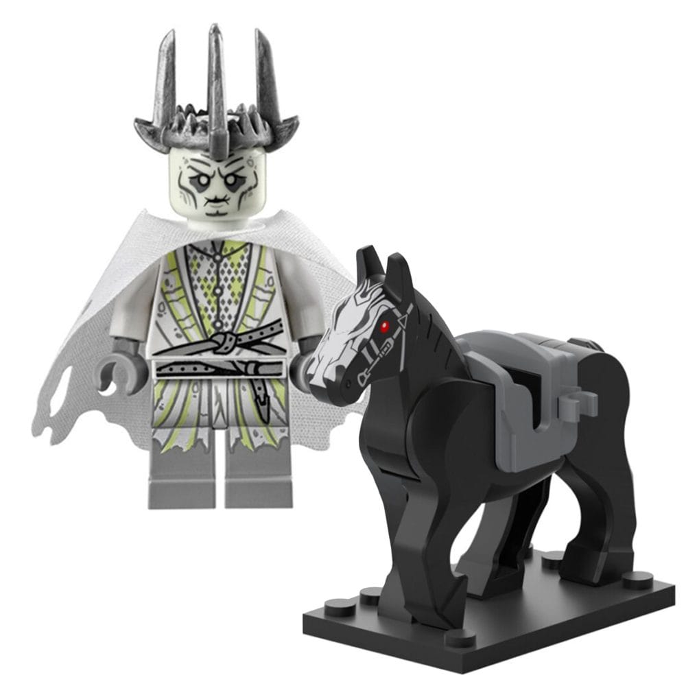 Lord the Rings Nazgul Witch King Black Riders Block Figures Set 18pcs