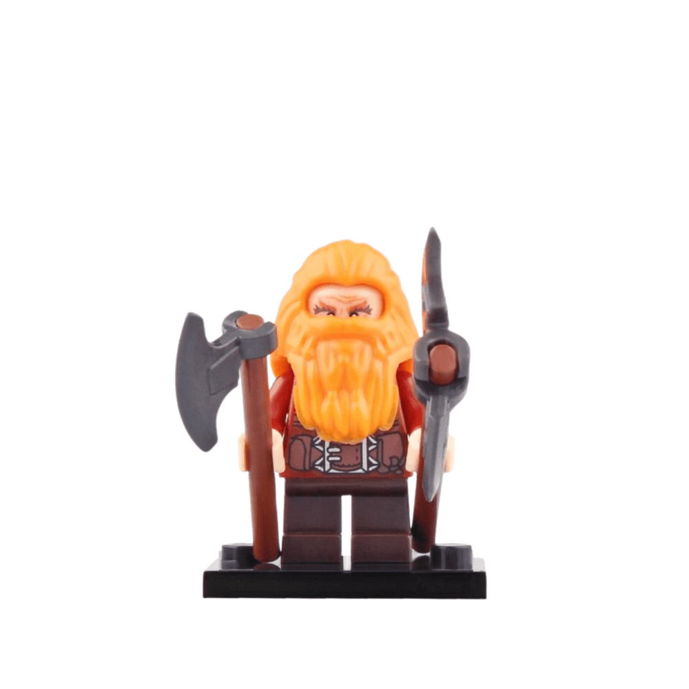 Lord the Rings The Hobbit Dain, Fili, Kili Block Figures Set 8pcs