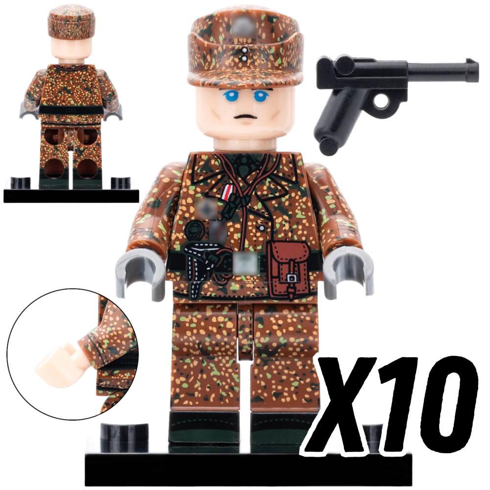 WWII German Military Infantry Building Block Block Figures Set