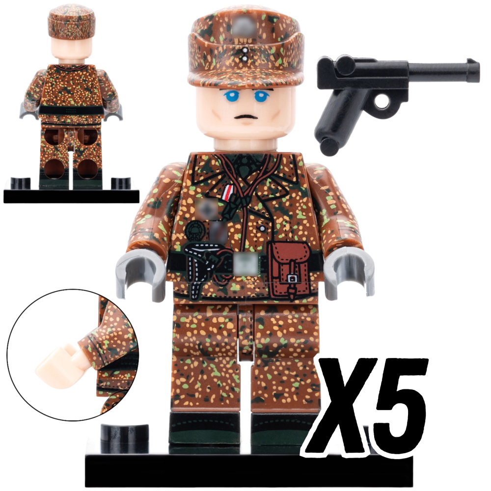 WWII German Military Infantry Building Block Block Figures Set