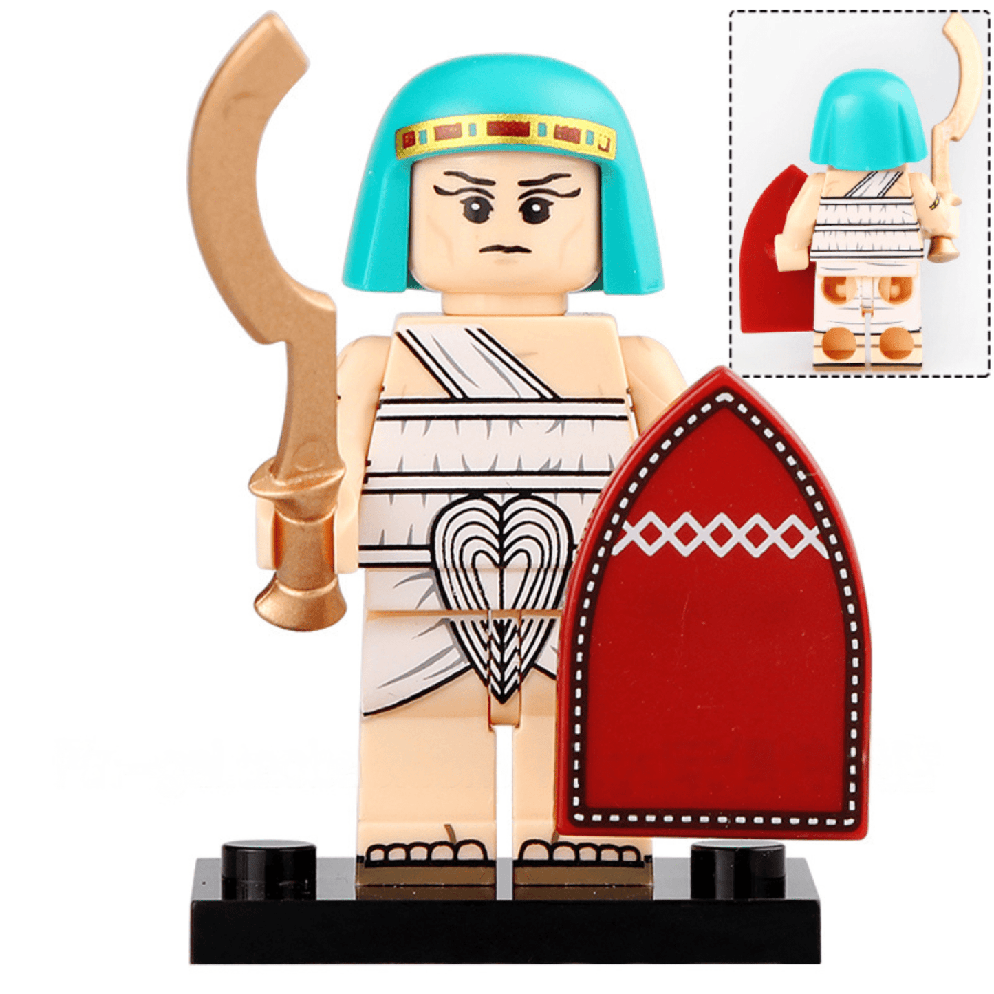 Ancient Egypt & Nubia Block Figures Set of 9pcs