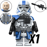 Space War Theme 501st Legion Clone Troopers & Anakin Block Figures Set 2