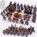 Medieval Qin Dynasty Chariots Block Figures Set