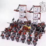 Medieval Qin Dynasty Chariots Block Figures Set