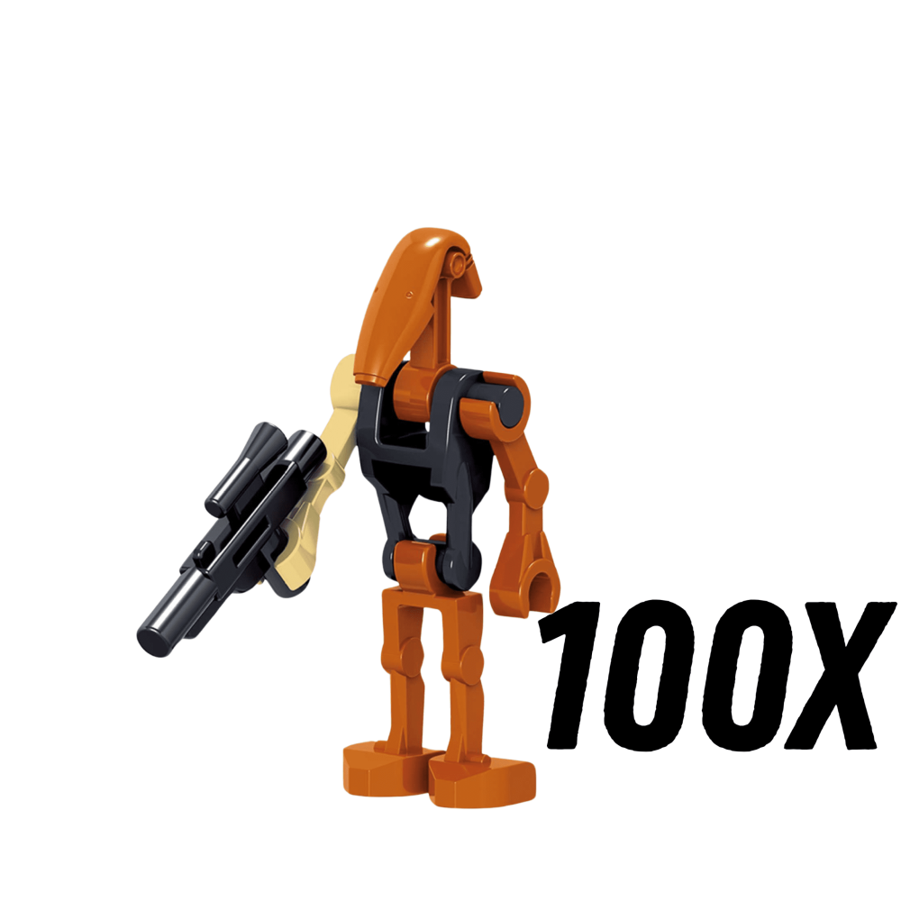 Space War Theme B1 Battle Droids Block Figures Set of 100pcs