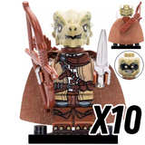 Dragon Clan Warriors Block Figures Set of 4pcs
