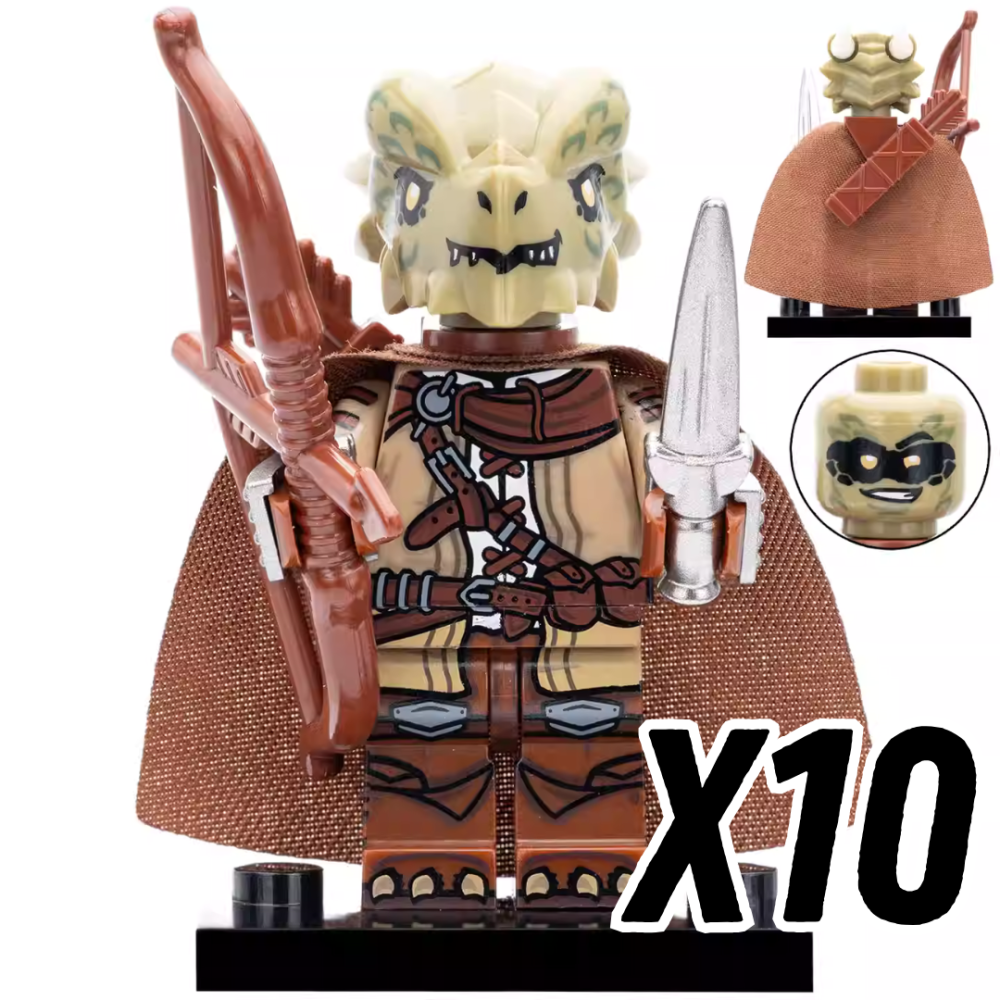 Dragon Clan Warriors Block Figures Set of 4pcs