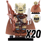 Dragon Clan Warriors Block Figures Set of 4pcs
