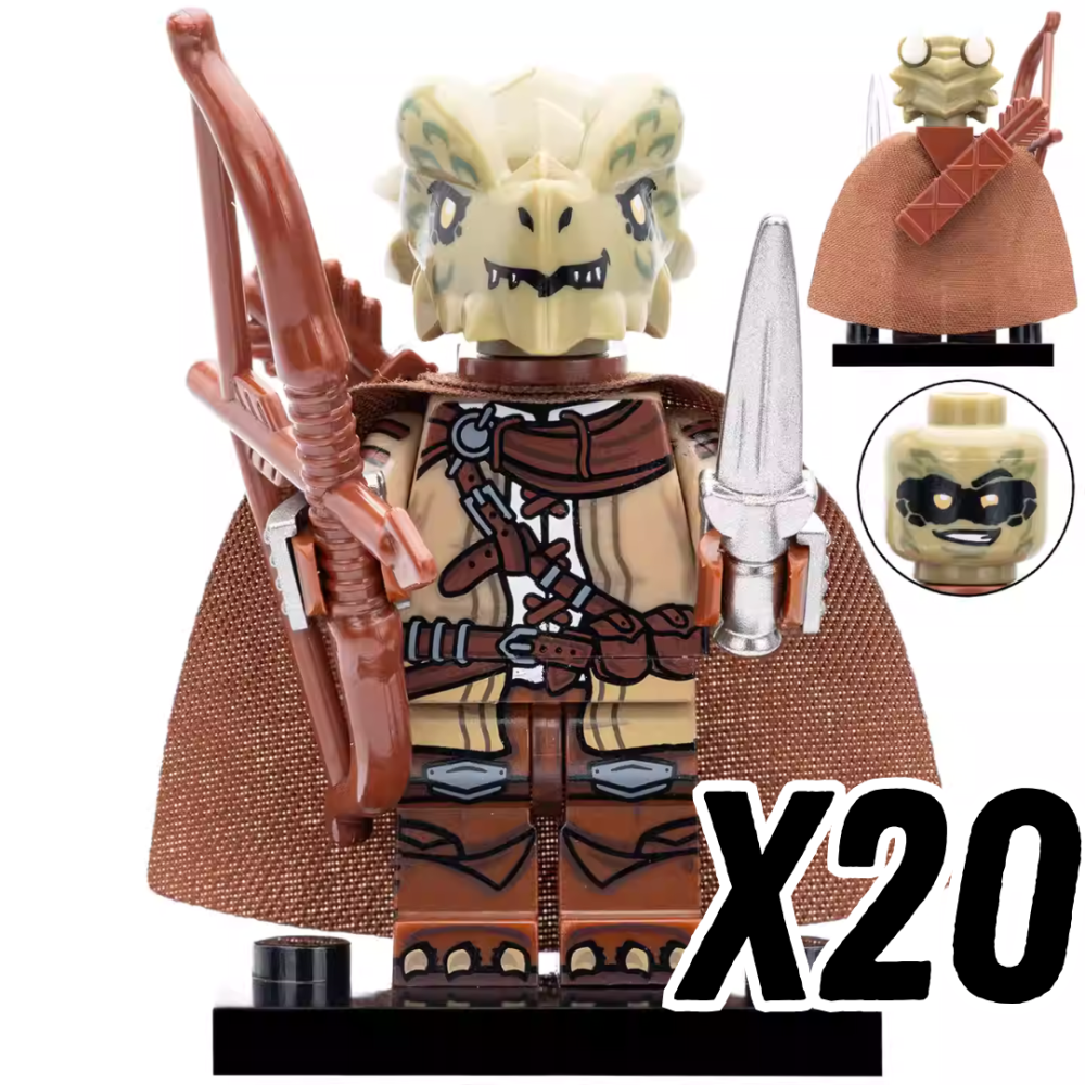 Dragon Clan Warriors Block Figures Set of 4pcs