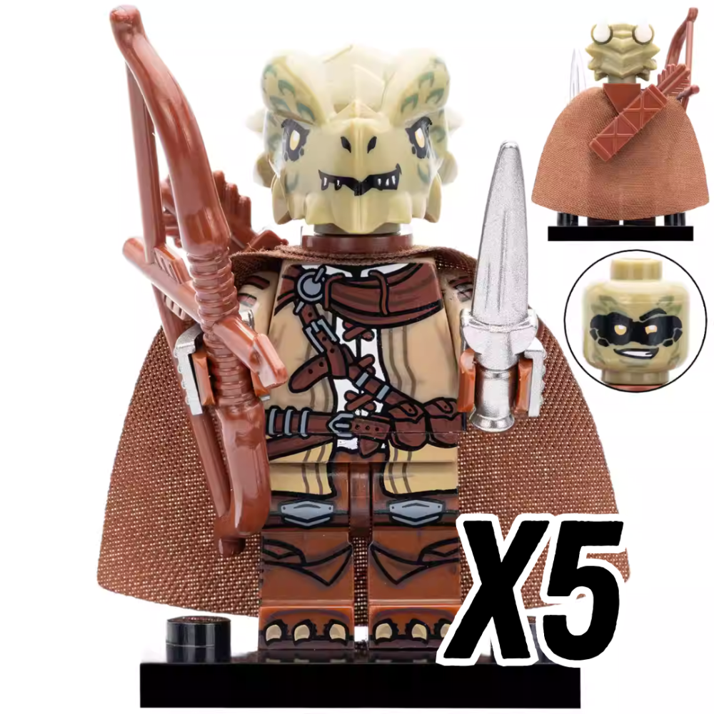 Dragon Clan Warriors Block Figures Set of 4pcs