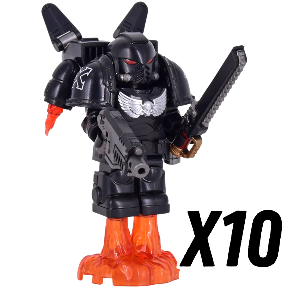 Warhammer Space Marine Terminator Jetpack Block Figures Set