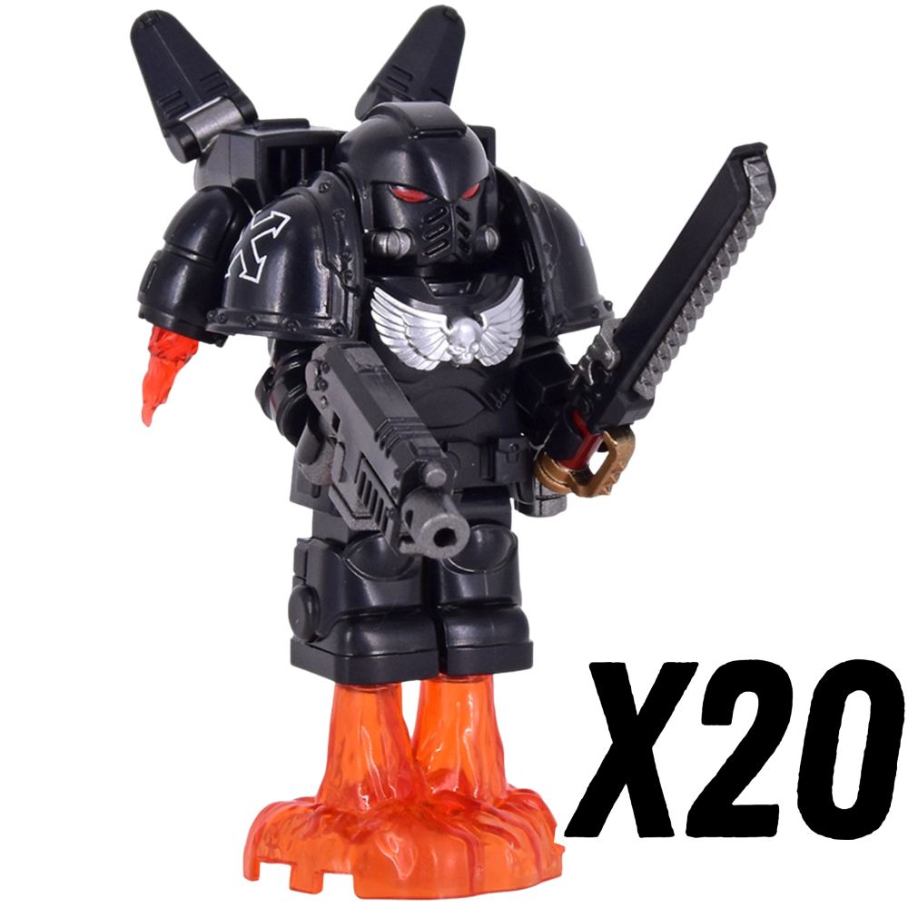 Warhammer Space Marine Terminator Jetpack Block Figures Set
