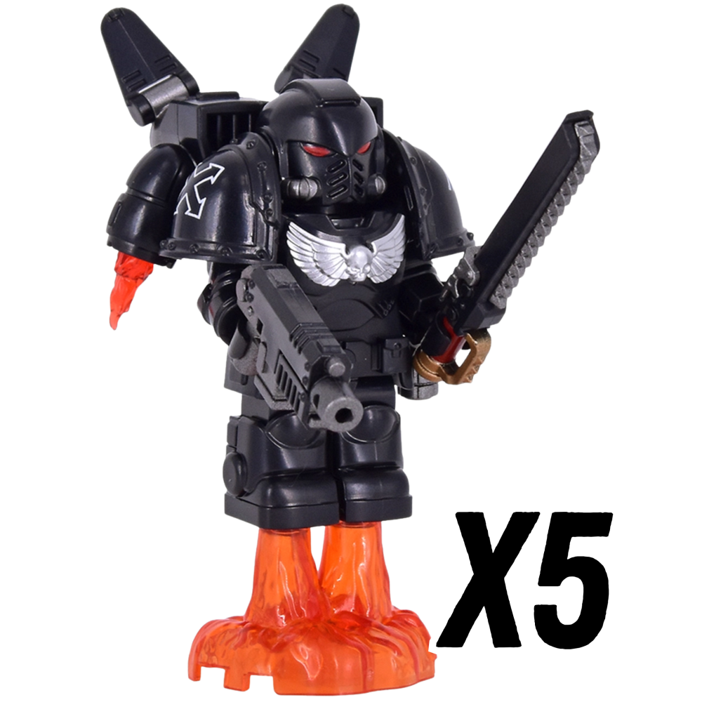 Warhammer Space Marine Terminator Jetpack Block Figures Set