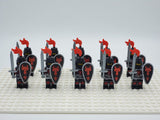 Red Dragon Knights Style 1 Block Figures Set of 10pcs