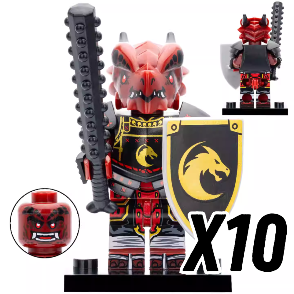 Dragon Clan Warriors Block Figures Set of 4pcs