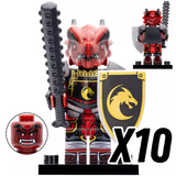 Dragon Clan Warriors Block Figures Set of 4pcs