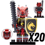 Dragon Clan Warriors Block Figures Set of 4pcs