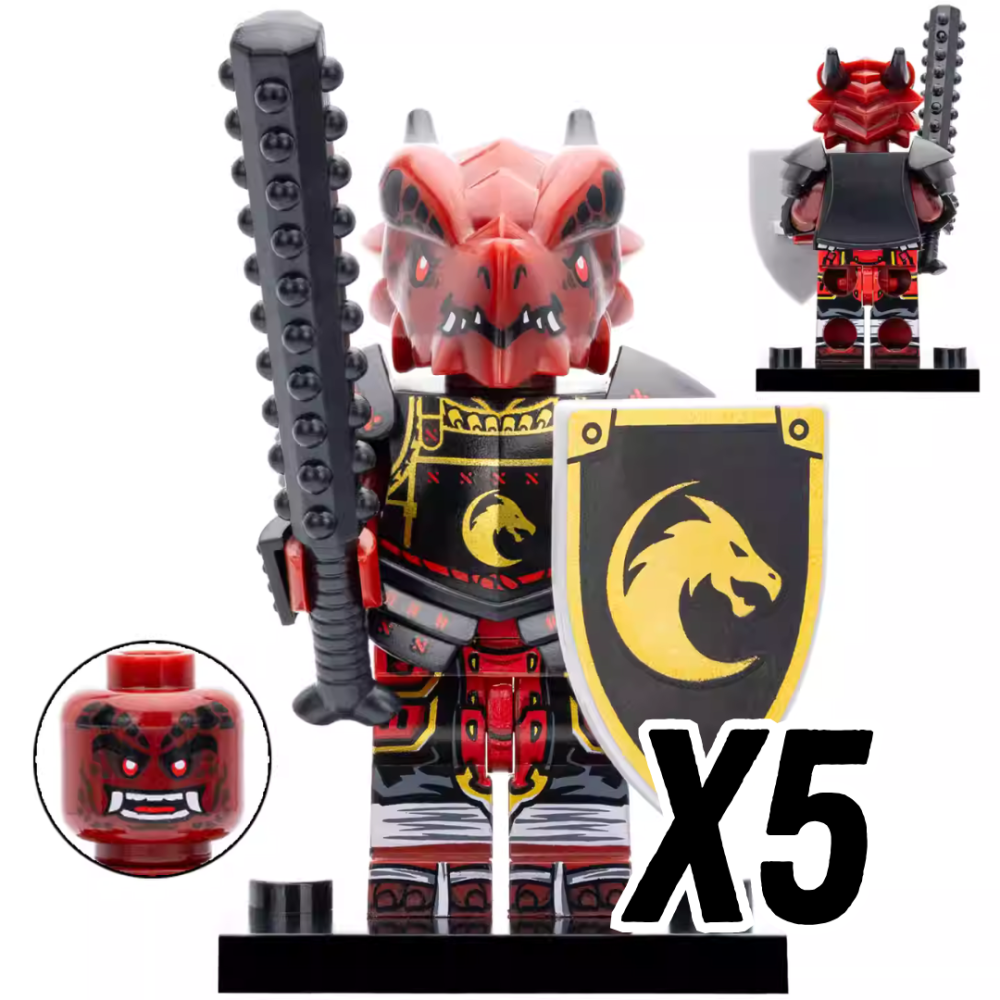Dragon Clan Warriors Block Figures Set of 4pcs