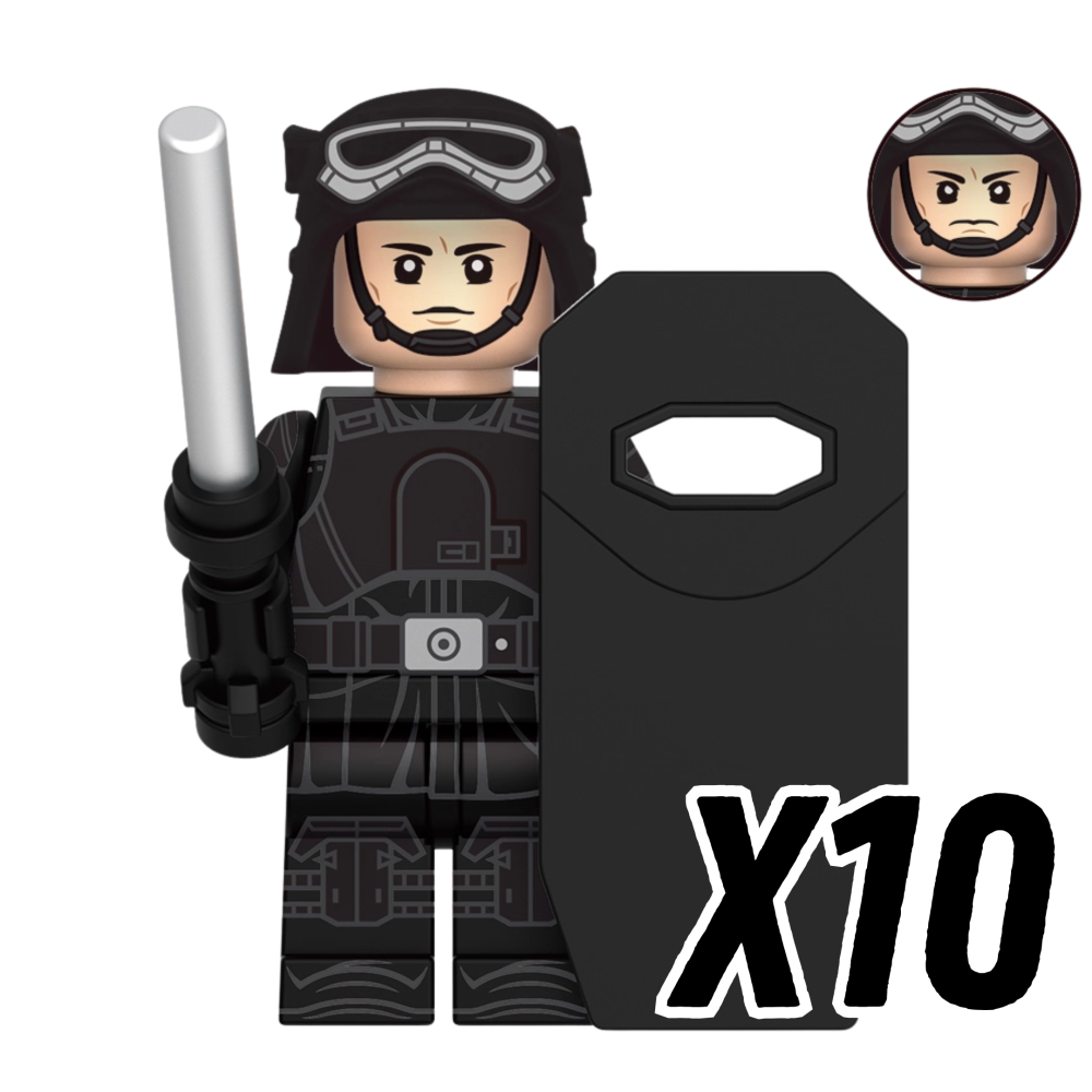 Space War Theme Andor Block Figures Set – Imperial Officers, Rebels