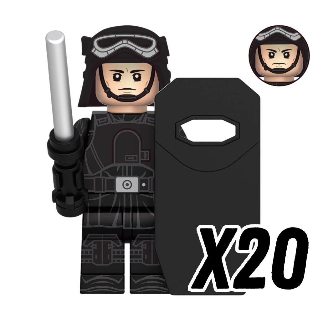 Space War Theme Andor Block Figures Set – Imperial Officers, Rebels