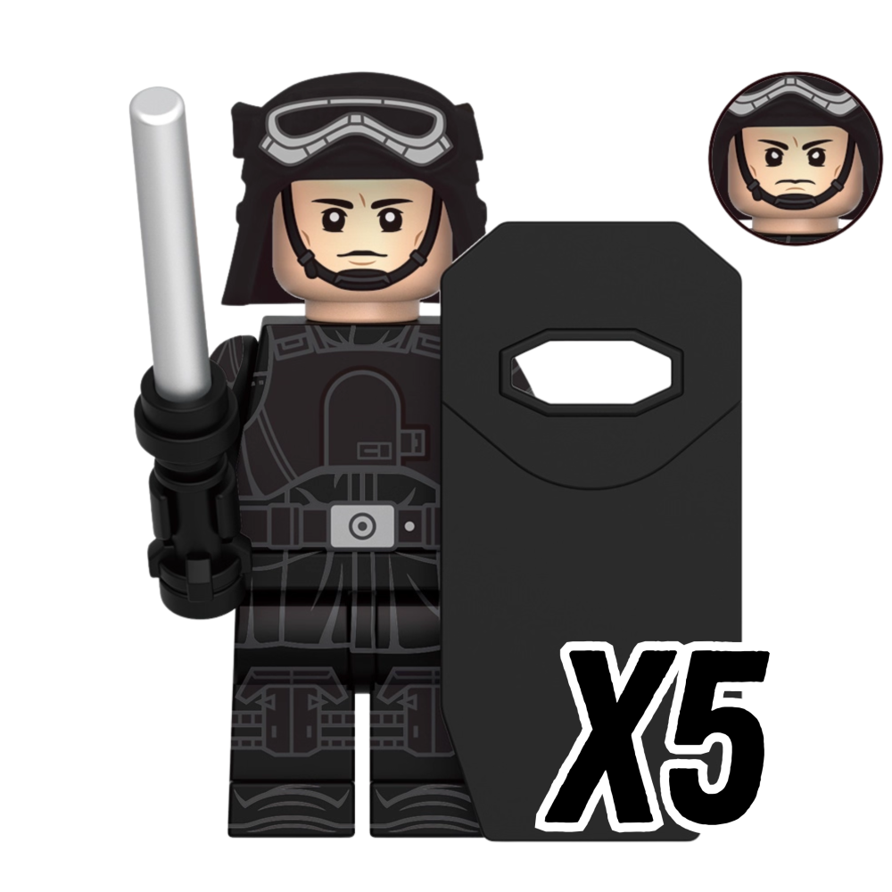 Space War Theme Andor Block Figures Set – Imperial Officers, Rebels