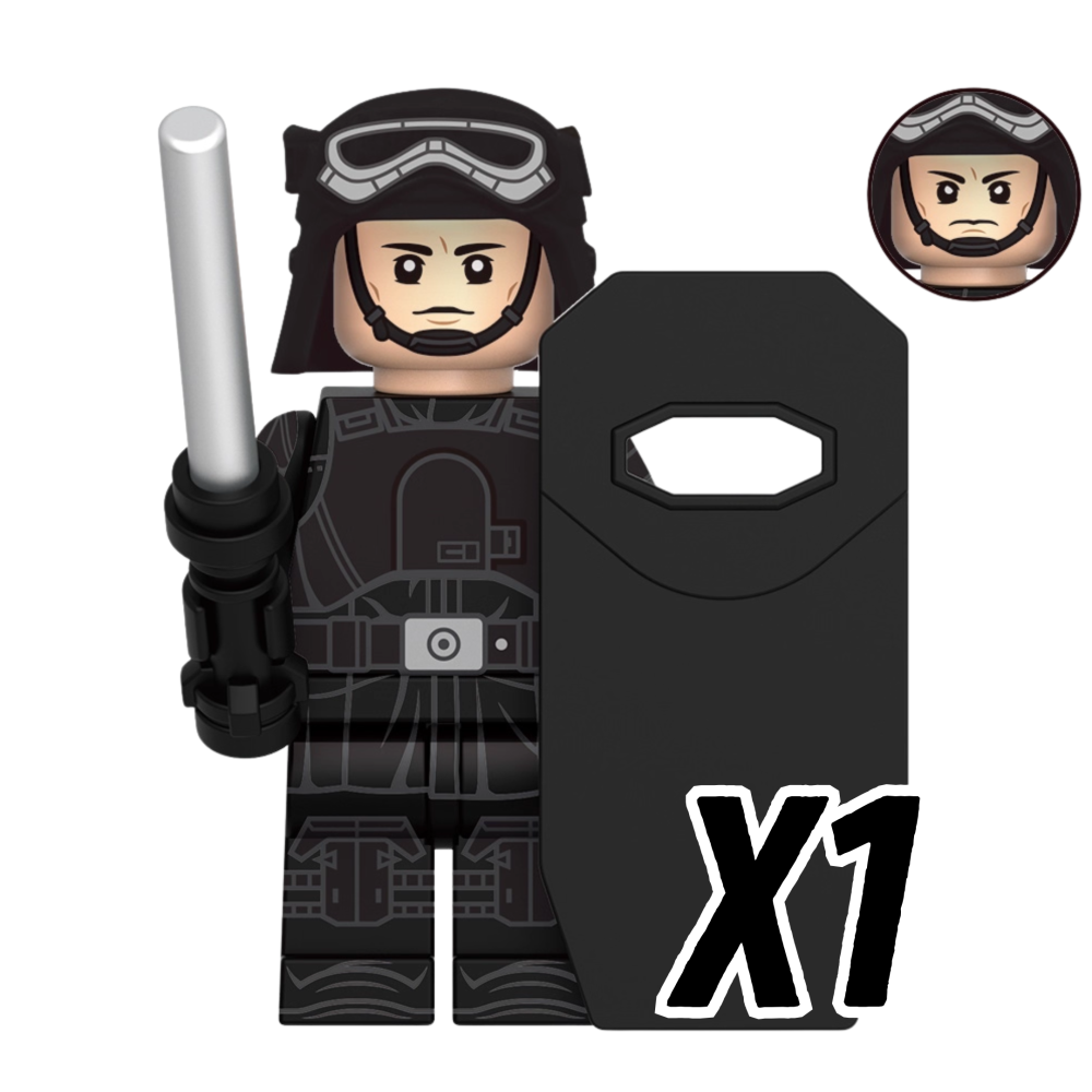 Space War Theme Andor Block Figures Set – Imperial Officers, Rebels