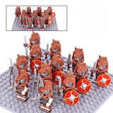 Roman Bearskin Signifier Auxiliaries Block Figures Set