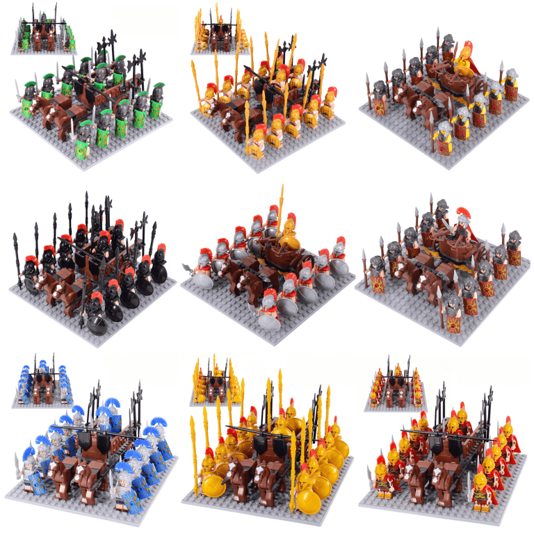 Roman Greek & Spartan Legions Block Figures Sets
