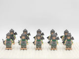 Roman Legion Archers (Green) Block Figures Set of 10pcs