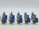 Roman Legion Infantry (Blue) Block Figures Set of 10pcs