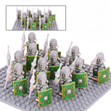 Roman Legionaries Green Cohort Block Figures Set of 12pcs