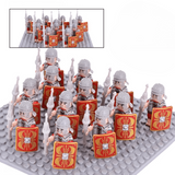 Roman Legionaries Red Cohort Block Figures Set