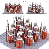 Roman Legionaries Tribune Legate Centurions Block Figures Set of 12pcs