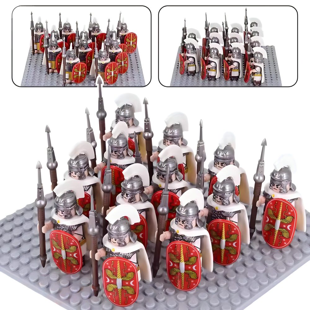 Roman Legionaries Tribune Legate Centurions Block Figures Set of 12pcs