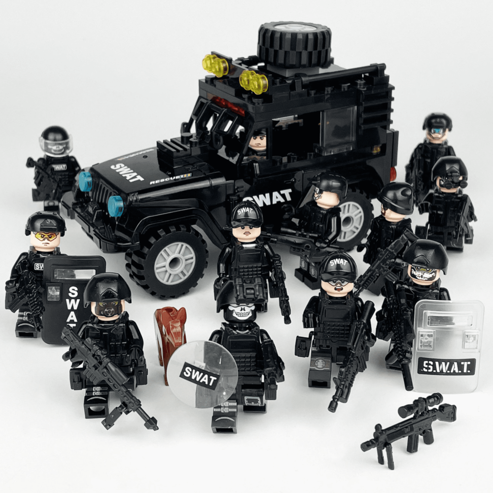 SWAT Task Force Block Figures Set