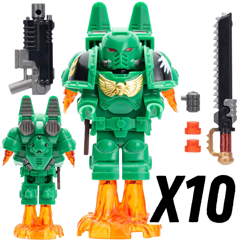 Warhammer Jump Pack Space Marine Terminator Block Figures Set