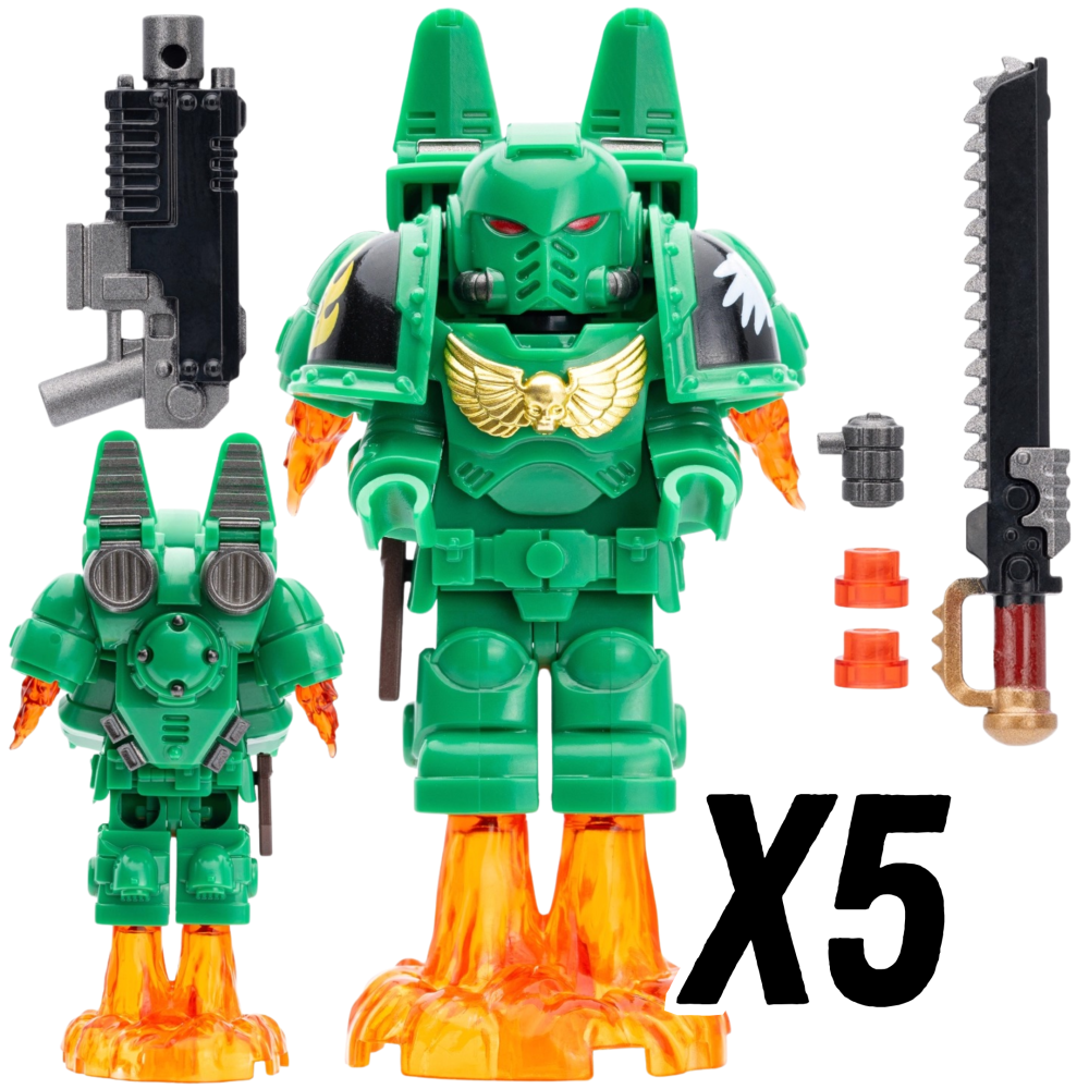 Warhammer Jump Pack Space Marine Terminator Block Figures Set