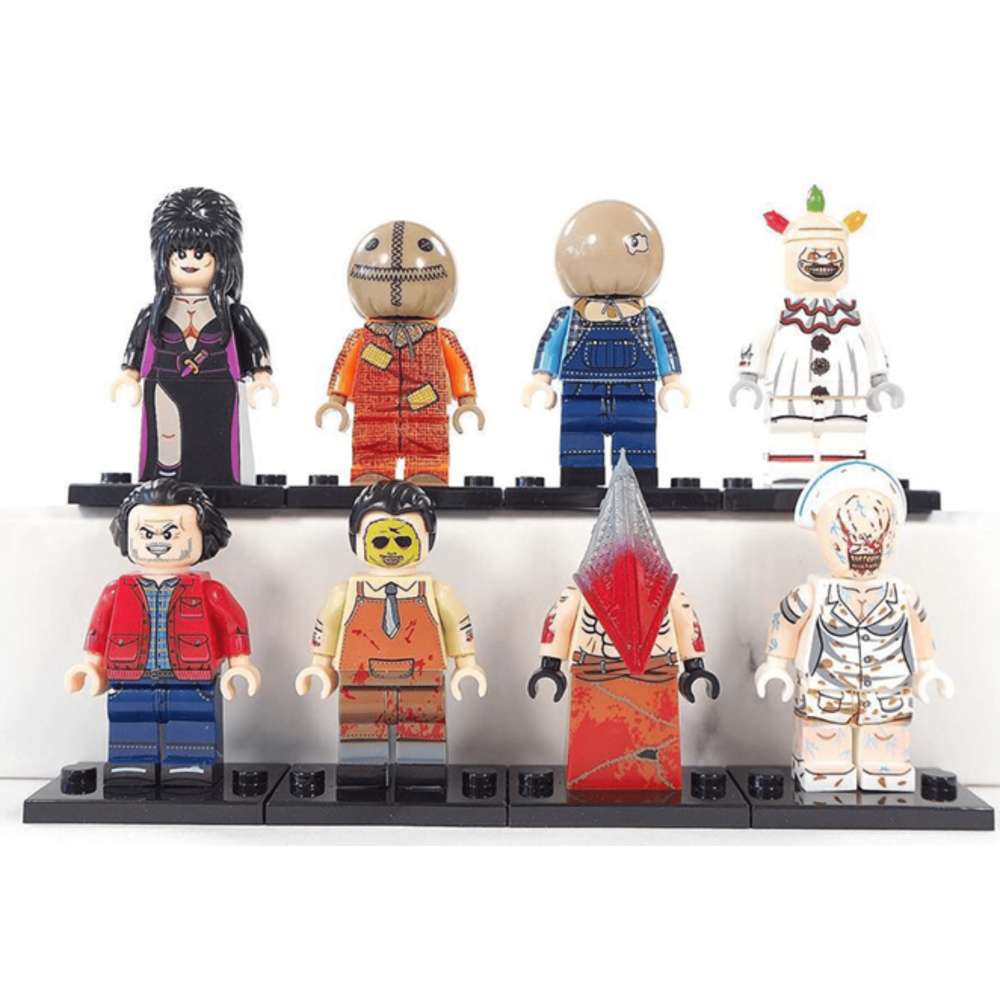 Assorted Halloween Horror Movie Block Figures Set of 16pcs