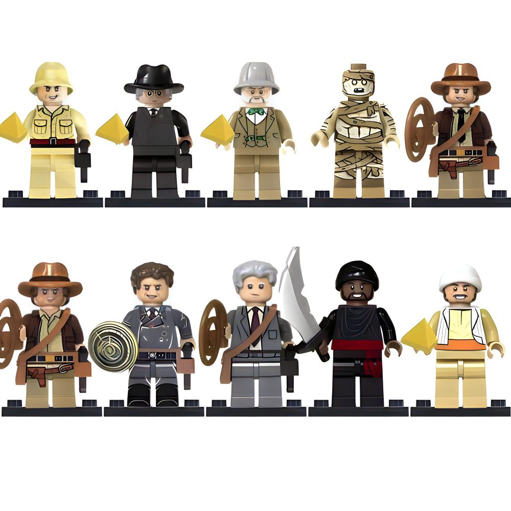 Indiana Jones and the Dial of Destiny Block Figures Set of 10pcs