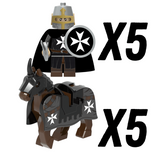 Knights Hospitallers Riders Block Figures Set of 10pcs