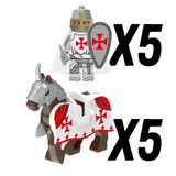 Knight Templar Riders Block FiguresSet of 10pcs