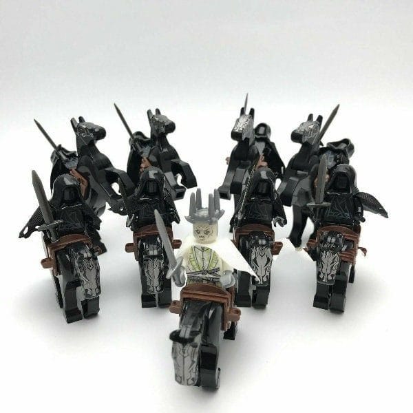 Lord the Rings Nazgul Witch King Black Riders Block Figures Set 18pcs