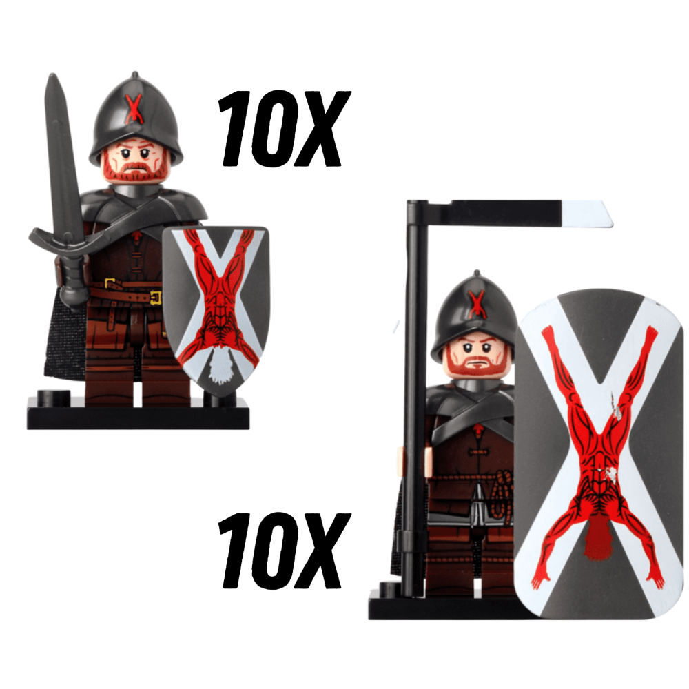 Game of Thrones House Bolton Block Figures Set
